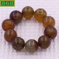 Crafted agate bracelet from 8mm to 16mm, 108 beads, bead bracelet