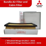 Bundle Air Filter and Cabin Filter Mitsubishi Mirage G4/HB (2012 - 2024), Car Filter, Combo Filter