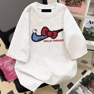 Hello Kitty Women's Summer New Loose Casual Cute Printed T-shirt Top for Women