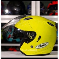 GMT HALF FACE HELMET DOUBLE VISOR ORIGINAL HELMET SNI HELMET MOTORCYCLE HELMET CENTRO HELMET MEN'S H