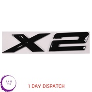 X2 REAR LETTERING LID TRUNK, BADGE, EMBLEM, XDRIVE SERIES, GLOSS BLACK FOR BMW