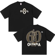 Vintage Bodybuilding Sculpture 60th Anniversary Printed Short-sleeved T-shirt 100% Pure Cotton Wide 
