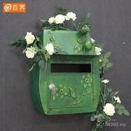 Retro Pastoral Waterproof Letter Box Postbox Hundred Worlds Storage Villa Outdoor Letter Box with Lo