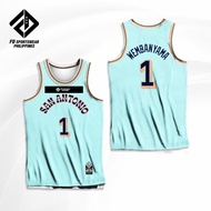 VICTOR WEMBANYAMA SAN ANTONIO SPURS FULL SUBLIMATED JERSEY