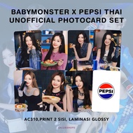 [SET] BABYMONSTER X PEPSI THAI Unofficial Photocard Set Ahyeon Ruka Asa Pharita Chiquita Rami Rora B