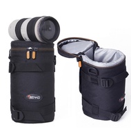 {“:} Roadfisher เลนส์กล้องกันน้ำกระเป๋าเคสกระเป๋าฝาครอบใส่พอดีกับ Canon Nikon 18-55มม. 50มม. 18-135มม. 24-105มม. 24-70มม. 70มม. 70-200มม.
