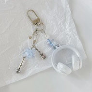 Original star Music Headset Mobile Phone Charm Cool All-Match CCD Chain Student Backpack Pendant Key