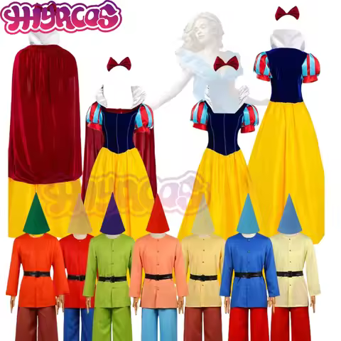 Movie Anime Snow White and Seven Dwarfs Costume Cosplay Party Seven Dwarfs Cosplay Costume Halloween