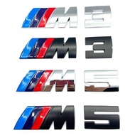 3D Metal M3 M5 Car Styling Emblem Badge Body Rear Trunk Decor Decals Sticker For BMW M Power Perform