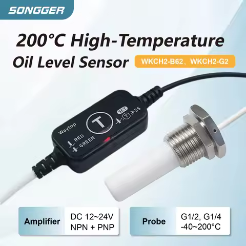 High Temperature Level Sensor 200°C PTFE Housing G1/4 G1/2 Thread High Temp Level Switch for Oil Gre