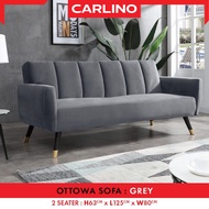 พร้อมส่ง! โซฟา เรียบหรูหรา 2 ที่นั่ง 3 ที่นั่ง คลุมด้วยผ้ากำมะหยี่ ผิวสัมผัสนุ่ม พร้อมขาเหล็ก แข็งแร