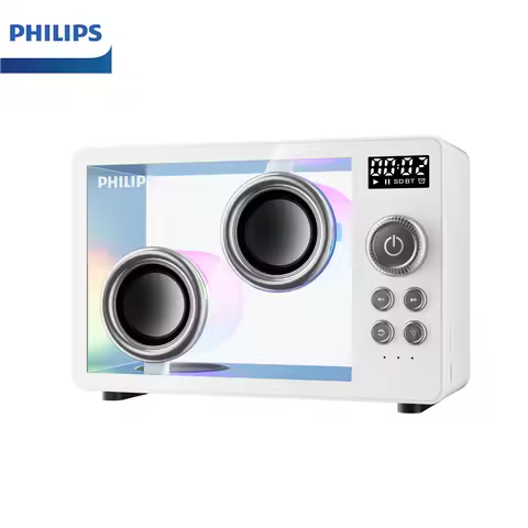Philips TAS2600 Transparent Speaker Wireless Bluetooth Home Desktop Smart Bedhead Alarm Clock 1800mA