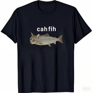 Cah Fih Shirt Fih Funny Mispelled Fish Meme Hoodie Cat and Fish Tank Top
