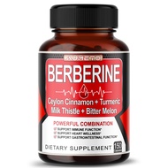 Berberine Supplement - Enhanced with Ceylon Cinnamon, Turmeric, Milk Thistle, Bitter Melon for Diges