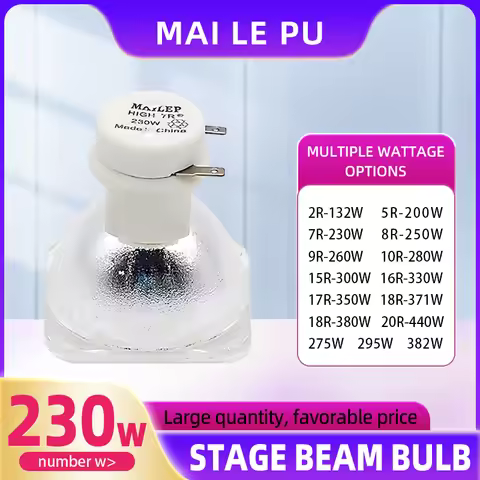 Mailep Lighting Bulb Can Replace Osram Wholesale Stage Beam 230W 7r 230W Sharp Beam Bulb Mobile Beam