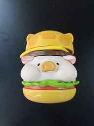 可愛lulu豬豬漢堡造型公仔