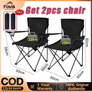 【Kovis】Foldable Camping Chair Folding Chair Portable Camping Lipat Cup Holder Fishing Chair
