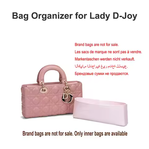 Bag Organizer for Dior Lady D-Joy Bag Acetate Satin Storage Cosmetic Bag Liner Bag Support Inner Bag