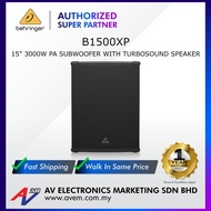 Behringer B1500XP High-Performance Active 3000 Watt PA Subwoofer with 15" Turbosound Speaker and Bui