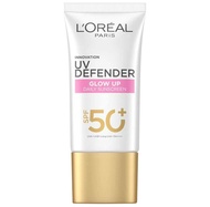 L'OREAL - Paris UV Defender Bright & Clear (Pink) 50 ml. ผิวหน้า กันแดดหน้า