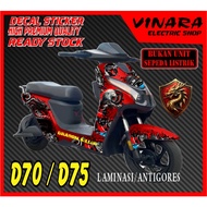 D70 Dragon (NOT A ELECTRIC BIKE UNIT)Uwinfly D70/D75 - decal sticker for DRAGON motif electric bikes
