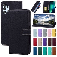 Macaron Color Leather Phone Case For Samsung Galaxy A73 A53 A33 A23 A13 Wallet Flip Cover With Card 