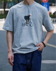 外國預訂 限定款 Barbour x Brompton x Mr Slowboy 三方聯名插畫系列短袖T恤