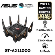 Asus GT-AX11000 Tri-band Wi-Fi 6 (802.11ax) Gaming Router V.2 รับประกัน 5 ปี