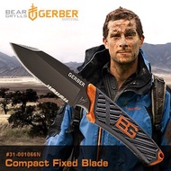 "Flashlight Magic" Gerber Bell Series Straight Knife (Half Tooth Half Blade) Model: 31-001066