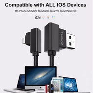 USB for Lighting Cables 90 Degree Right Angle 2.1A