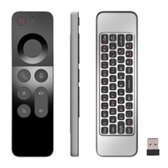 W3 2.4G Wireless Voice Air Mouse Remote Controller Mini Keyboard For Android TV BOX / Windows / Mac-OS / Linux Gyroscope Remote รีโมท พร้อมคีย์บอร์ด ไร้สาย (มีสินค้าพร้อมส่ง)