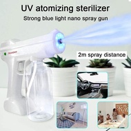 Spray Gun ReadyStock Nano Blu-ray Disinfection Gun Wireless Spray Atomization Real Handheld Disinfector Sterilization