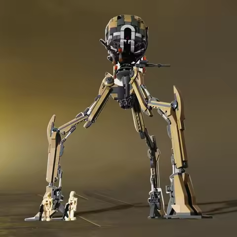 Moc Octuptarra Magna Tri-droid Building Blocks Movies Space Model Sets DIY Robot Bricks Toys for Kid