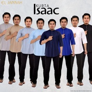 Kurta Isaac Men Lelaki Dewasa Lengan 3 Suku Plain Japanese Cotton Exclusive Kurta Moden, Kurta Lelak