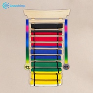 [Gazechimp] Karate Belt Display Rack, Martial Arts Wooden Belt Holder, Holds 10 Martial Arts, Belts,