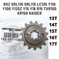 RXZ FZ150 SRL110 SRL115 LC135 Y110 Y100 Y125 Y16 Y15 R15 TXR150 KR150 FRONT SPROCKET MCS 415 SPOKET 