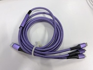 Elementz 100W 三合一充電線2米 (Type-C, Lightning, Micro USB)