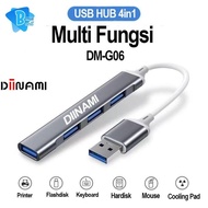 Super Seller Diinami Dm- G06 Usb Hub 4 Ports Usb 3.0 High Speed 5Gbps Original - 1 Year Official Gua