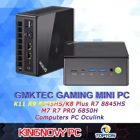 GMKtec Gaming Mini PC K11 K8 Plus M7 AMD Ryzen 9 8945HS 8845HS 6850H Dual LAN Desktop Computers Offi