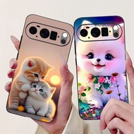 For Google Pixel 10 Pro 5G Case GEHN3 G4QUR GN4F5 Cute Cartoon Cat Pets Soft Silicone Black Cover Fo