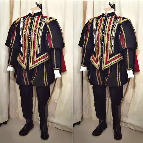 Tudor Elizabethan Costume Men Prince Tudor King Costume Royal Knight Nobleman Costume Renaissance Vi
