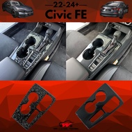 Honda Civic FE G11 2022-2024+ Forged Carbon Trim Full Gear Panel Cover For 11th Civic FE 1.5E 1.5V 1