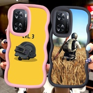 MERAH Z-28 PUBG Game Red Black Pink Case Casing for OPPO A57S A77 A57 Reno 6 Lite A57E A77S 5G