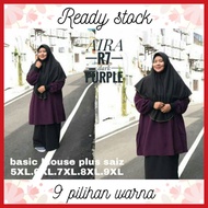 Aira Blouse Muslimah Plus size 5XL - 9XL