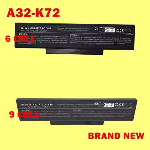 Laptop Battery For ASUS A32-K72 A72 A72D A72DR A72F A72J A72JK A72JR K72 K72D K72DR K72DY K72F K72J 