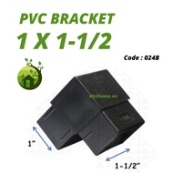 aluminium 1 X 1-1/2 two way PVC Outer Corner Hollow Bracket Code 024