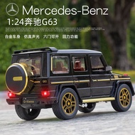 [Mercedes-Benz G-Klasse G63]Diecast Car Model Metal Pull Back Car Diecast Model Toy Vehicle Sound Li