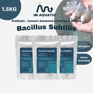 IM AQUATIC Bacillus Subtilis 500g x 3 Pack | Biofloc Aquaculture Probiotic RAS System Farming