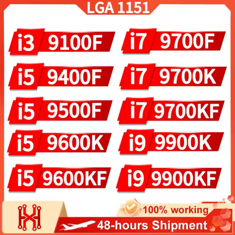i3 9100F i5 9400F 9500F 9600F 9600KF i7 9700F 9700K 9700KF i9 9900K 9900KF Core 9th Gen for LGA 1151