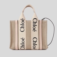 CHLOE Small Woody Tote Bag Cement Pink CHC22AS397I266J5